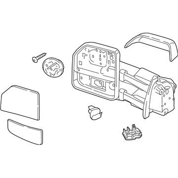 Ford LC3Z-17682-AB Mirror Assembly