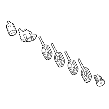 Ford KT1Z-6122050-R Complete Vehicle Lockset
