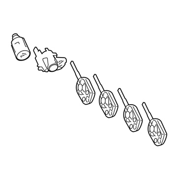 Ford KT1Z-6122050-X Lock Set