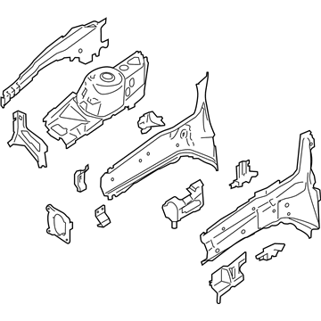 Ford DV4Z-16054-F MEMBER AND APRON - FLOOR SIDE