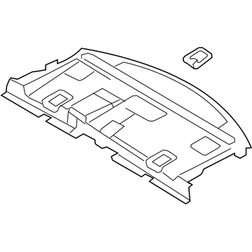 Lincoln DA5Z-5446668-AA Package Tray Trim