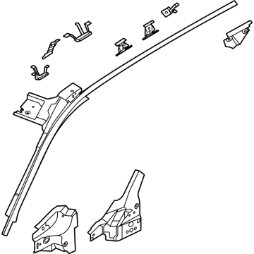 Ford M1PZ-7851186-B Windshield Pillar