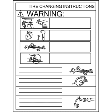 Ford 8C3Z-17A083-A Label