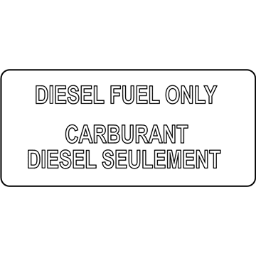 Ford 8C3Z-9A095-A Fuel Label