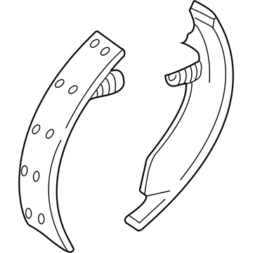 Mercury 2U2Z-2V200-FARM Brake Shoes