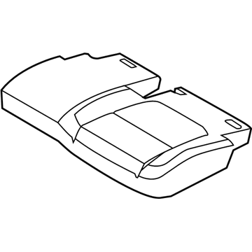 Ford DB5Z-7863805-HB Rear Seat Cushion Cover Assembly