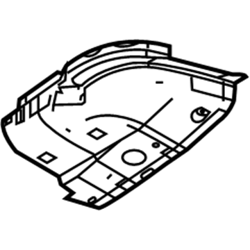 Ford 4R3Z-7646812-AA Package Tray Side Support