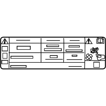 Ford LV4Z-1503050-B A/C Label