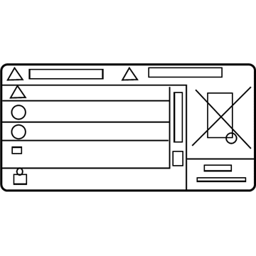 Ford LU5Z-5400014-A Battery Label