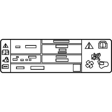 Ford LV4Z-1503050-A A/C Label