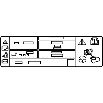 Ford HJ5Z-1503050-A Info Label