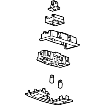 Ford 9S4Z-54519A70-BB Console Assembly - Overhead