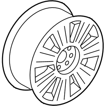 Lincoln BL7Z-1007-B Wheel, Alloy