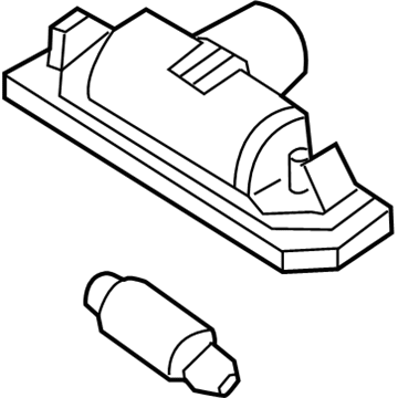 Lincoln 8T5Z-13550-B License Lamp