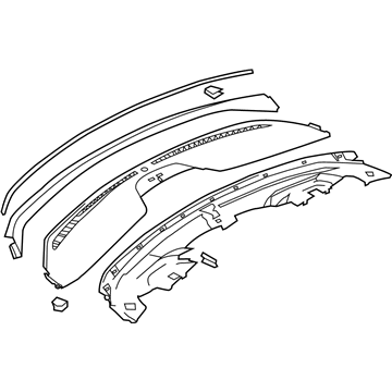 Ford CJ5Z-78044E82-AD Upper Grille