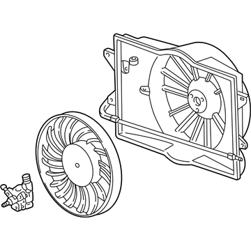 2003 Ford Thunderbird Engine Cooling Fan - 4W4Z-8C607-AA