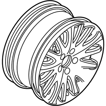 Lincoln 9H6Z-1007-C Wheel, Alloy