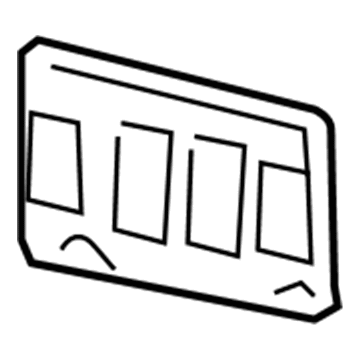 Lincoln 6L3Z-17A385-AAA License Bracket