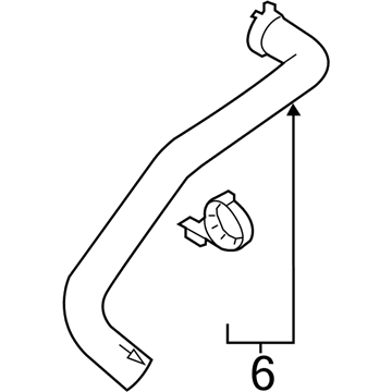 Ford AL3Z-8260-B Upper Hose