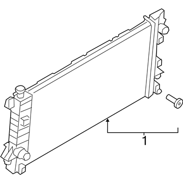 Ford CL3Z-8005-C Radiator Assembly