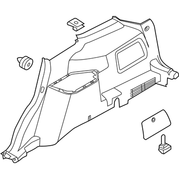 Ford BB5Z-7831012-AA Quarter Trim Panel