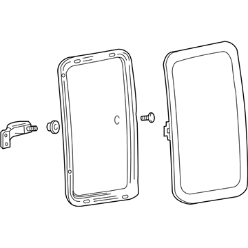 Ford 9C3Z-2825712-A Glass Assembly