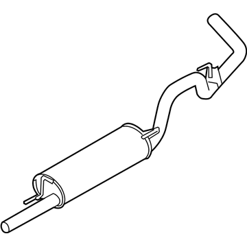 Ford 9L3Z-5230-F Rear Muffler And Pipe Assembly