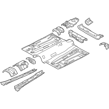 Ford CV6Z-5811135-A Front Floor Pan