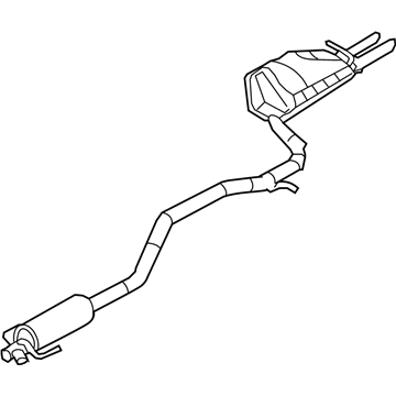 Mercury 9E5Z-5230-A Muffler & Pipe