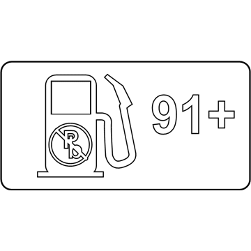 Ford 2U5Z-9A095-BA Fuel Label