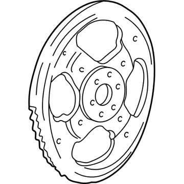 2004 Ford Taurus Flywheel - F5DZ-6375-A