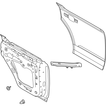 Ford M2DZ-7824630-A DOOR ASY - REAR