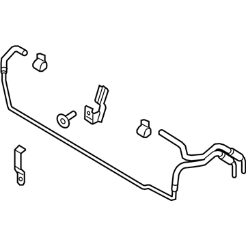 Lincoln MKX Automatic Transmission Oil Cooler Line - F2GZ-7R081-G