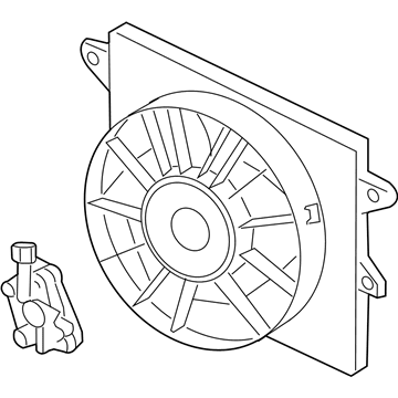 Ford 4W4Z-8C607-AA Fan & Motor