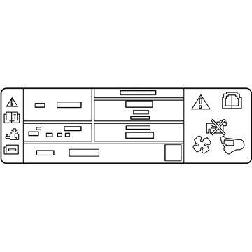 Lincoln FJ7Z-1503050-A Warning Label