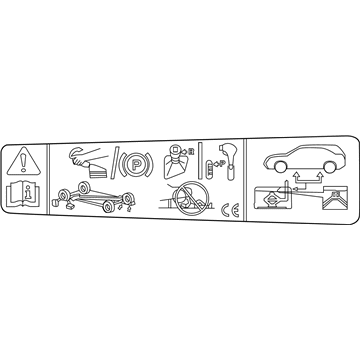 Ford CV6Z-17A083-A Decal - Jack Operation