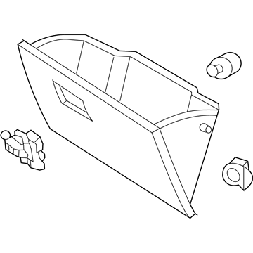 Ford YL8Z-7806024-BAA Glove Box Assembly