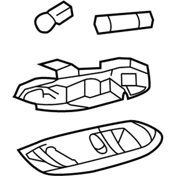 Ford YF1Z-13776-AA Dome Lamp Assembly