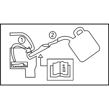 Ford AU5Z-9A095-D Fuel Label