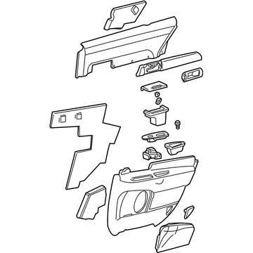 Lincoln XW4Z-5427406-BAA Door Trim Panel