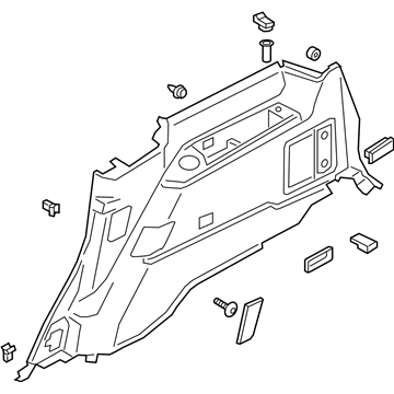 Lincoln LL7Z-4031112-EA Quarter Trim Panel