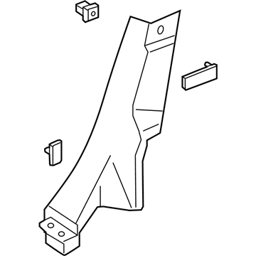 Ford DS7Z-5431013-AB Lower Quarter Trim