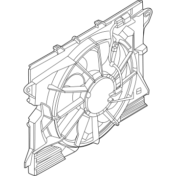 Ford PR3Z-8C607-B MOTOR AND FAN ASY - ENGINE COO