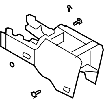 2006 Ford Explorer Center Console Base - 6L2Z-78045A36-DA