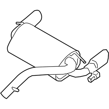 Ford G1FZ-5A289-A Rear Muffler