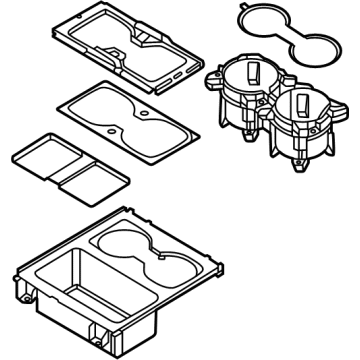 Ford PC3Z-2613562-AD Front Cupholder