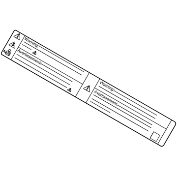 Ford CU5Z-14B218-B Warning Label