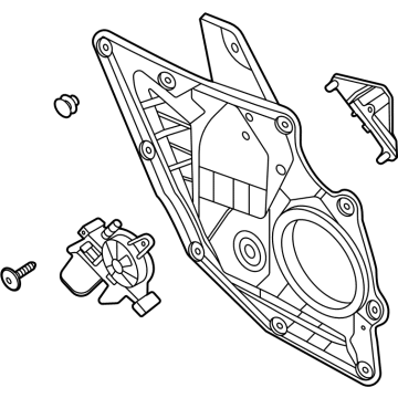 Ford LJ6Z-7827001-C REGULATOR ASY - WINDOW