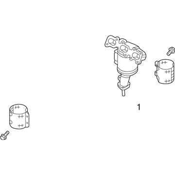 Ford FB5Z-5G232-B Manifold W/Converter