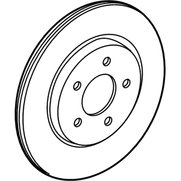 2013 Ford Mustang Brake Disc - 5R3Z-2C026-A